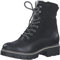 Tamaris Damen Bequemschuhe, Frauen Schnürschuhe,Wechselfußbett,DUOtex,wasserabweisend,warm gefüttert,schnürschuhe,Black Comb,38 EU
