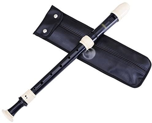 Blockflöte Englische Blockflöte Mit Glattem Mund, 8-Loch F-gestimmtes Blasinstrument, Harz-Blockflöten Für Musiker, Mit Aufbewahrungstasche + Reinigungsset (Color : A, S : Baroque)