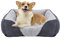 JOEJOY Hundebett Kleine Hunde Hundekorb Waschbar - Flauschig Hundekorb, rutschfest Hundebetten HundeköRbchen, Kuschelig PlüSch Hundebett für Hunde und Katzen(S 51×48×15cm)