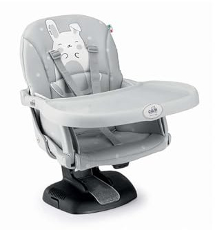 Kinder Sitzerhöhung Idea | Mehr Farben verfügbar | 0-36 Monate | 7-fach höhenverstellbar, Farbe:Grau