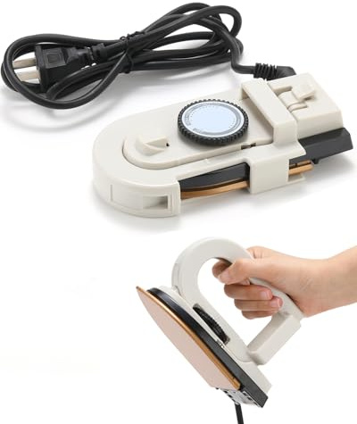 Arokimi Mini Dry Iron for Clothes, 0.8lb Dual Voltage Travel Iron, White