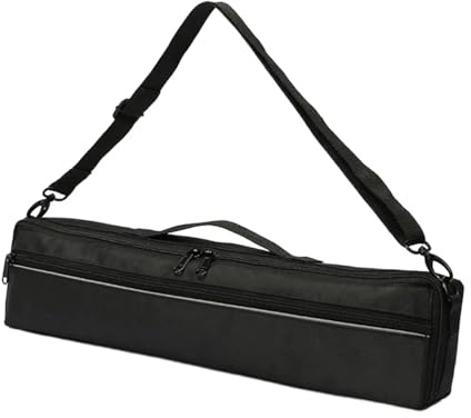 Flöjtväska bärbar flöjt bärväska 16/17 hål flöjt väska musikinstrument väska mångsidig justerbar axelrem (16 hål)
