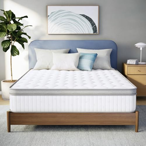 Neo Sleep Full Size Mattress, 10 Inch Hybrid Comfort & Supportive Mattress in a Box, Cooling Gel Memory Foam and Pocket Springs with Pressure Relief, CertiPUR-US Certified, Medium Feel