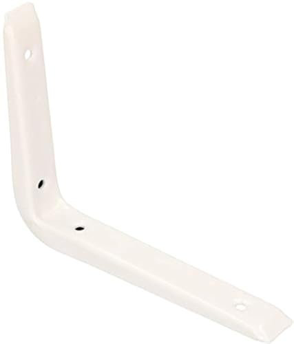 KOTARBAU® Escuadra para estanterías y baldas, 120 x 150 mm, Soporte de acero, Blanco, Soporte de esquina, Soporte metálico de pared, Base para estantes