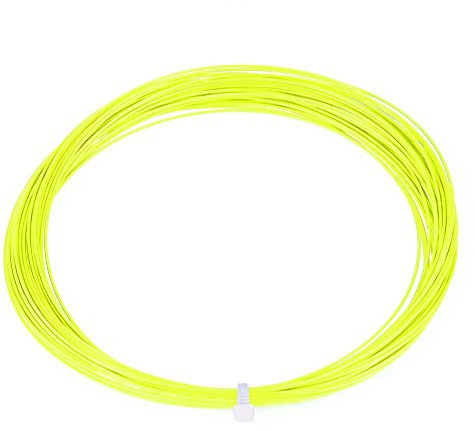 Keenso Badminton Saite, 10m Nylon Hohe Flexibilität Badminton Saite Badmintonschläger Ersatzsaite Badmintonschläger Reparatursaite (Leuchtendes Grün)