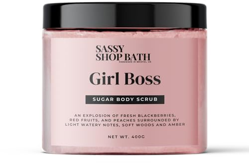 Sassy Scents Girl Boss Sugar Body Scrub | Exfoliating + Hydrating | Soft Smooth Skin | 400g