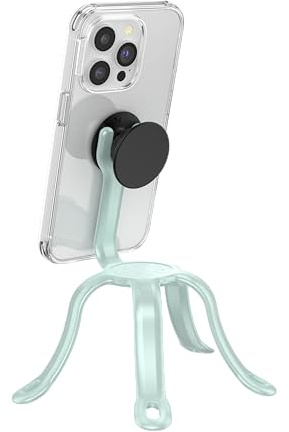 PopSockets: PopMount 2 Flex - Icke -vidhäftande flexibelt silikonfäste och stativ för smartphone och surfplatta - Honeydew