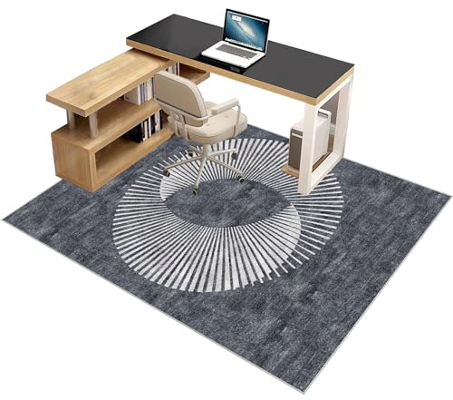 Alfombrilla para Silla de Oficina, Alfombrilla Protectora Suelo Antideslizante Rectángulo, Alfombra para Silla de Escritorio para Suelos Duros, Protector Suelo Silla Ruedas para Hogar 160 x 180 cm
