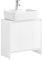 SoBuy Mueble para Debajo del Lavabo Fregadero Armario de Baño de Suelo con 2 Puertas Blanco 60 x 30 x 61 cm BZR157-W ES