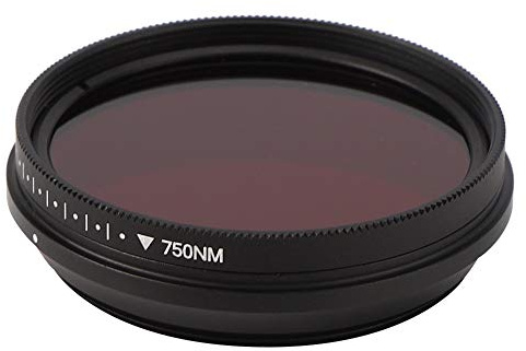 RASTKY FOTGAIR FilterInfraröd Fotografering - Integrerad Design med Roterande Funktion och Anpassningsbara Våglängder Från 530nm Till 750nm, Perfekt för Infraröda Bilder (43 mm)