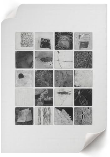 Póster para Pared 42x59,4 cm | Tamaño A2 | Mosaico en blanco y negro