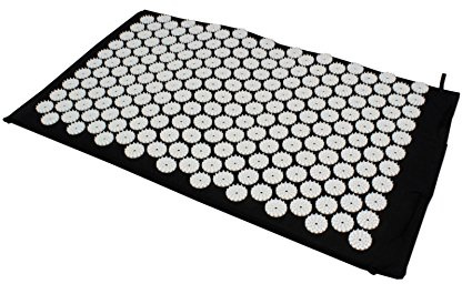 Akupressurmatta – nagelmatta – yogamatta – shiatsu batteritryck – svart