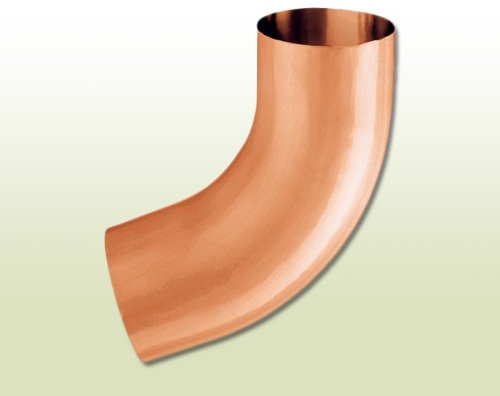 Kupfer Fallrohrbogen DN 76/72 Grad