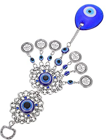 Abaodam Anhänger Mit Blauen Augen Hängende Verzierung Taschenanhänger Mit Türkisblauen Augen Böser Blick Für Zuhause Amulett-verzierung Hausschutzwand Schmuck Zu Hause Glas Teufels Auge