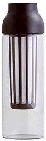 GUOQDAMI Moderna caffettiera fredda, caffettiera con coperchio girevole a 360°, grande capacità facile da versare ＆ caffettiera a sifone pulita Caffettiera Pour Over