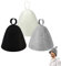 3 PCS Sauna Hat, Sauna Hats, Sauna Hats Made of Wool Felt - Felt Sauna Cap for Men and Women for Steam Room - Street Sauna and Bath House - Essential Sauna & Parts (Black, White and Grey)