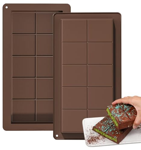 Stampo per Cioccolato in Silicone - Antiaderente per Alimenti, Adatto per Cioccolatini al Pistacchio e al Latte, Ideale per Snack Fatti in Casa