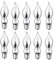 ShuoHui Lampadina decorativa E12, candela tremolante, 230 V, 1,5 W, lampadina decorativa a candela tremolante (6)