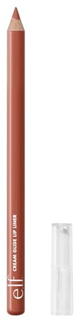 e.l.f. Cream Glide Lip Liner, hochpigmentierter Stift zum Formen und Definieren der Lippen, halbmattes Finish, vegan und tierversuchsfrei, Mocha Move