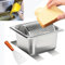 MINENICE Rullo per burro in acciaio inox, 1 l, con spatola, girevole, distributore di burro per pane di mais, bistecche in cucina