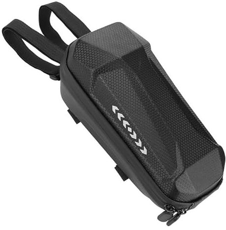 Bolsa Manillar Scooter Eléctrica,Bolsa Tubo Frontal De Manillar,Bolsa Tubo Scooter Impermeable,Mochila Patinete Eléctrico-Accesorios,Para Bicicleta Plegable/Electrica,Con 4 Cubierta Reflectante,Kiuiom