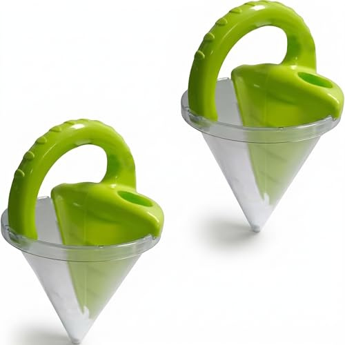Sand Castle Funnel To, DIY Beach Sand & Water Mixing Tool for Kids, Spilling Funnel with Sifting Shovel, Ultimate Sands & Water Mixing Toy, Ideal Beach Toys for Kids Ages 4-8 Castle Building (2PCS)