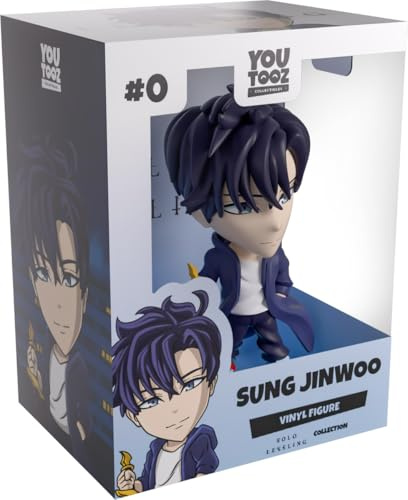 Youtooz Sung Jinwoo 4.7 Inch Vinyl Figure, Solo Leveling Sung Jiwoo Shadow Monarch Collectible for Anime and Webtoon Fans