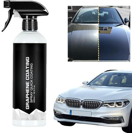 Spray per rivestimento in grafene: per auto in ceramica, sigillante per vernice nano | Strato di lucidatura idrofobico protettivo per dettagli automobilistici da 500 ml per auto, barca, moto,