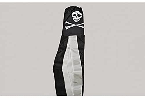 AZ FLAG Manche à Air Pirate tête de mort 150 cm Corsaire Nylon | Usage extérieur Manche à air coutures renforcées pour usage extérieur