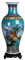 ufengke Jingdezhen Große Fishtail Keramik Bodenvase,Blumenvase,Handgefertigte Dekorative Vase für Hause,Höhe 18.11 (46cm) Blau