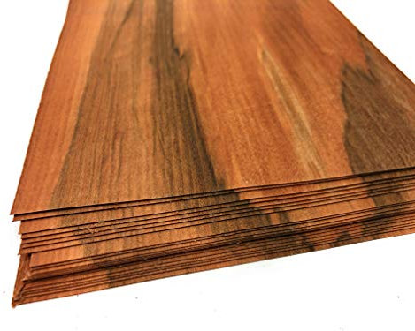 1qm Holzfurniere = 17-28 Echtholz Platten, Holz Set geeignet als Bastelholz, Heimwerken, Modelbau, Deko, DIY, Ausbesserungsarbeiten, Fotografie, Geschenk, Restauration, Schmuck (Tineo)