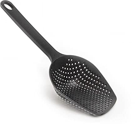 ThermoTasty Großer Schöpflöffel Abseihlöffel Schaumlöffel Löffel mit Siebfunktion und Schaufelfunktion Sieblöffel