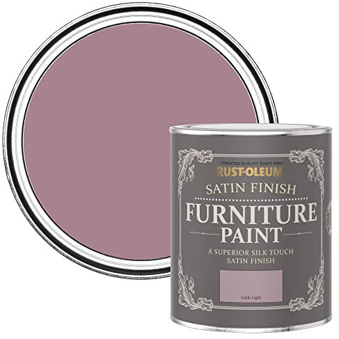 Rust-Oleum Pink Furniture Paint in Satin Finish - Little Light 750ml