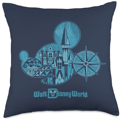 Walt Disney World 50th Anniversary Mickey Head Throw Pillow