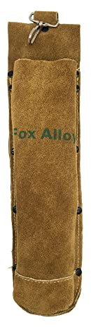 Fox Alloy 100% Leather Arc Welding Rod Bag Electrode Holder Heat Flame Resistant Hardware Tool Waist Bag Storage Can for Stick Welding Container