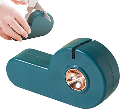 HOMRAA Machete | Piedra afilar Cuchilla giratoria | Hoja Hacha Antideslizante para Herramienta jardín afilador rápido con Base Fija