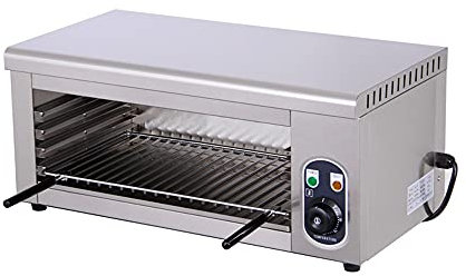2000W kommersiell elektrisk toastugn, 50~300° brödrostsugnar bänkskiva, varmluftsugn med 48,8x24,8cm grillat nät