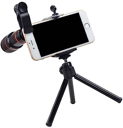 Veemoon Universal Phone Camera Lens 12x Telephoto Macro Lens for Mobile Clip-on