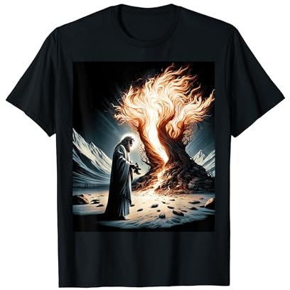 Moïse devant le buisson ardent sur le mont Horeb T-Shirt