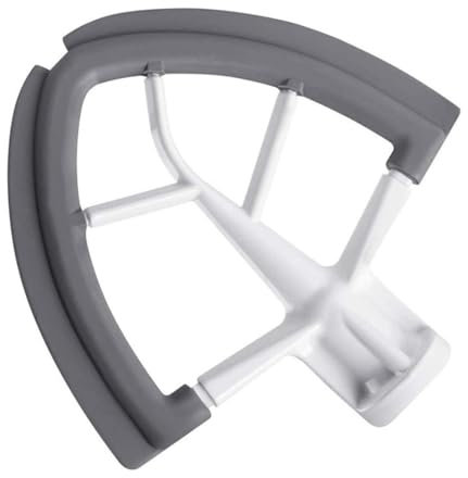 Frusta flessibile – Frusta piatta di ricambio | Frusta con bordi flessibili | Raschietto con bordi in silicone | Frusta piatta in silicone con raschietto per cucina