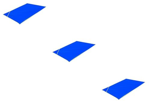 Hemobllo 3piezas De Picnic De Tela Oxford para Camping y Playa Alfombra Portátil para Actividades Azul