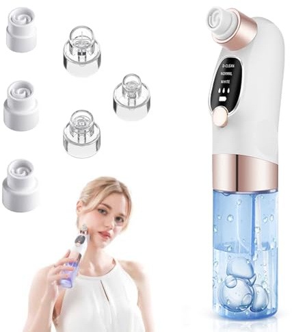 Aspirateur Point Noir Extracteur de Comédons Nettoyage des Pores avec 6 Sondes 3 Modes, Professionnel Extracteur de Point Noir Electrique Tire Nettoyant de Pores Soin Visage