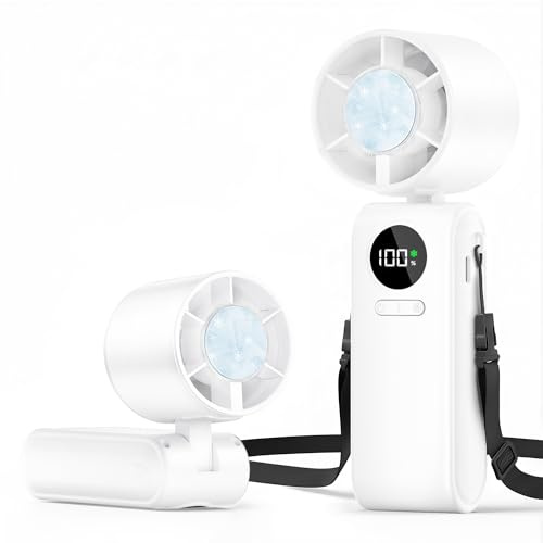 Ventilatore Portatile 4000 mAh con Funzione di Raffreddamento a Ghiaccio