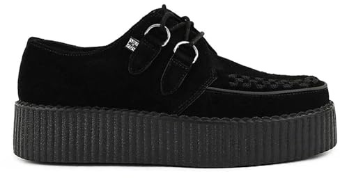 TUK skor unisex Viva High Creepers – läder plattform snörning gotiska skor