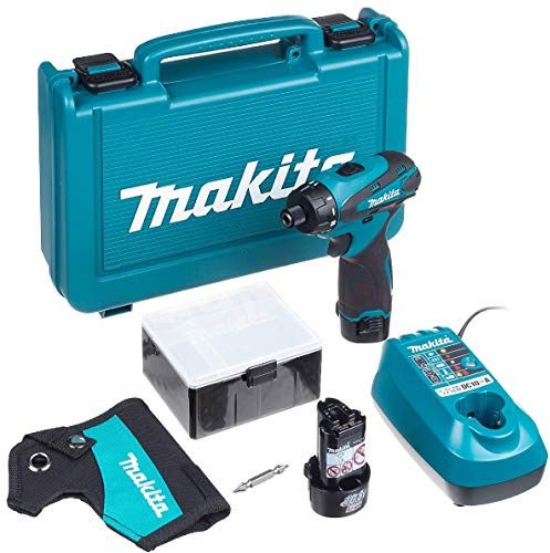 Makita DF030DWE Akku-Schrauber 10,8 V, 2 Akkus und Ladegerät