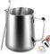 Anpro Milk Jug 350 ml/12 oz,304 Stainless Steel Milk Pitcher, Milk Frothing Jug for Making Coffee Cappuccino