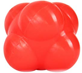 MSPORTS reaktionsboll för att träna reaktionssnabbhet – diameter 7 cm – fitnesboll röd