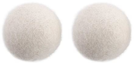 Reusable Wool Dryer Balls Softener Laundry Washing Fleece Dry Kit Ball, Washing Machine Reduce Static Household Drying Wool Ball(2 pcs-no pattern)