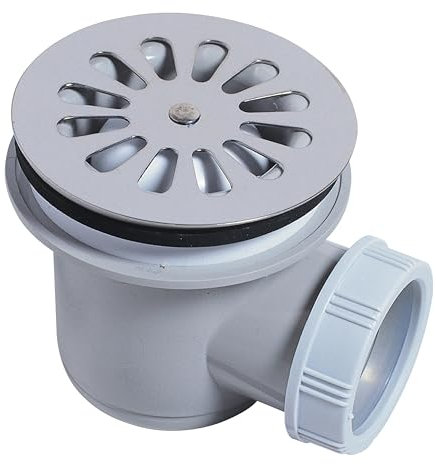 Wirquin 30724002 Bonde de douche Ø60 grise avec sortie horizontale