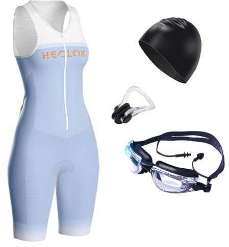 Womens Pro Trisuit Triathlon One Piece Professioneller Sportkleidung Race Bike Bodysuit Schnell Enge Overall,Damen-Radsportanzug, ärmellos,Laufen,Radfahren,Schwimmen (TYP-4,M)